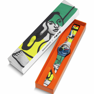 Swatch Leger's Two Women Holding Flowers Watch